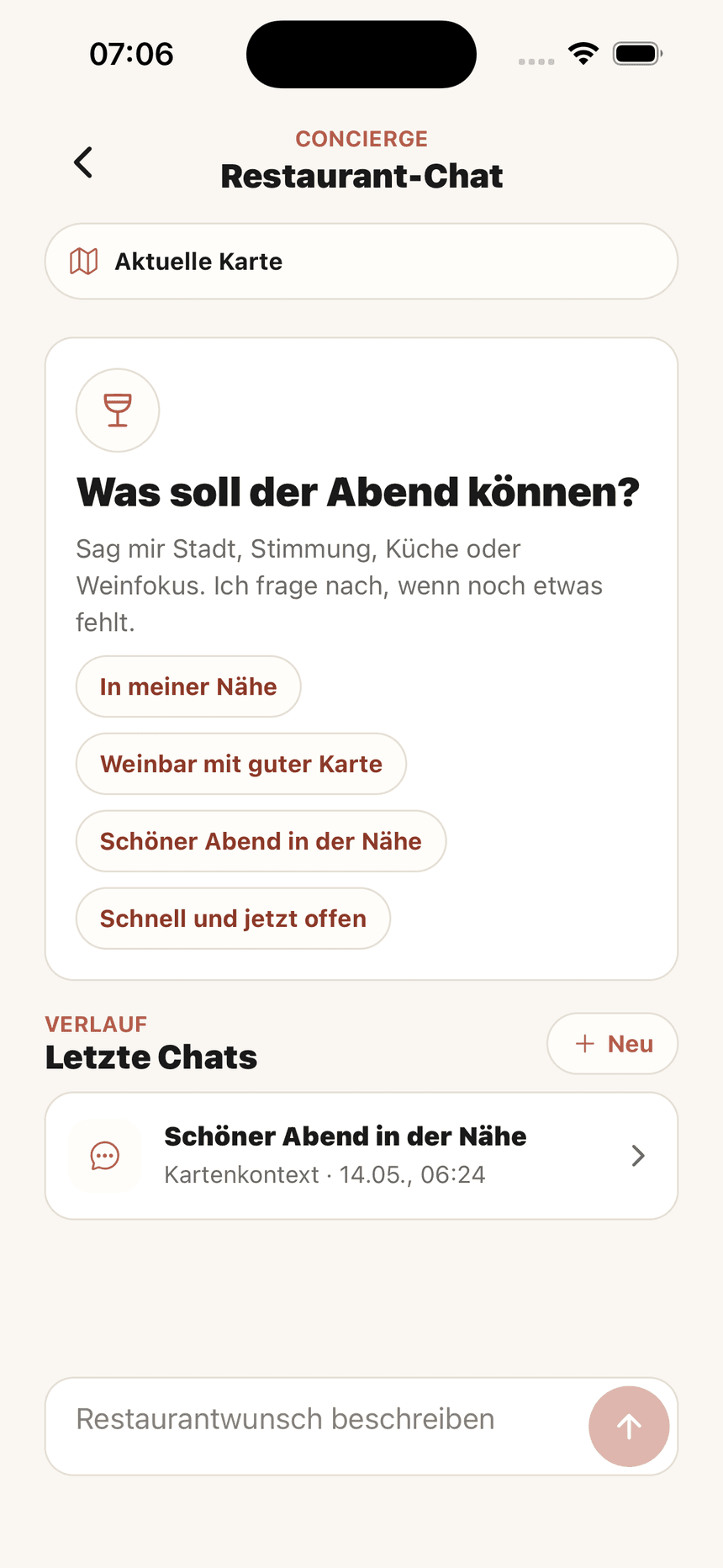 Wein Scanner Restaurant KI mit Empfehlungen